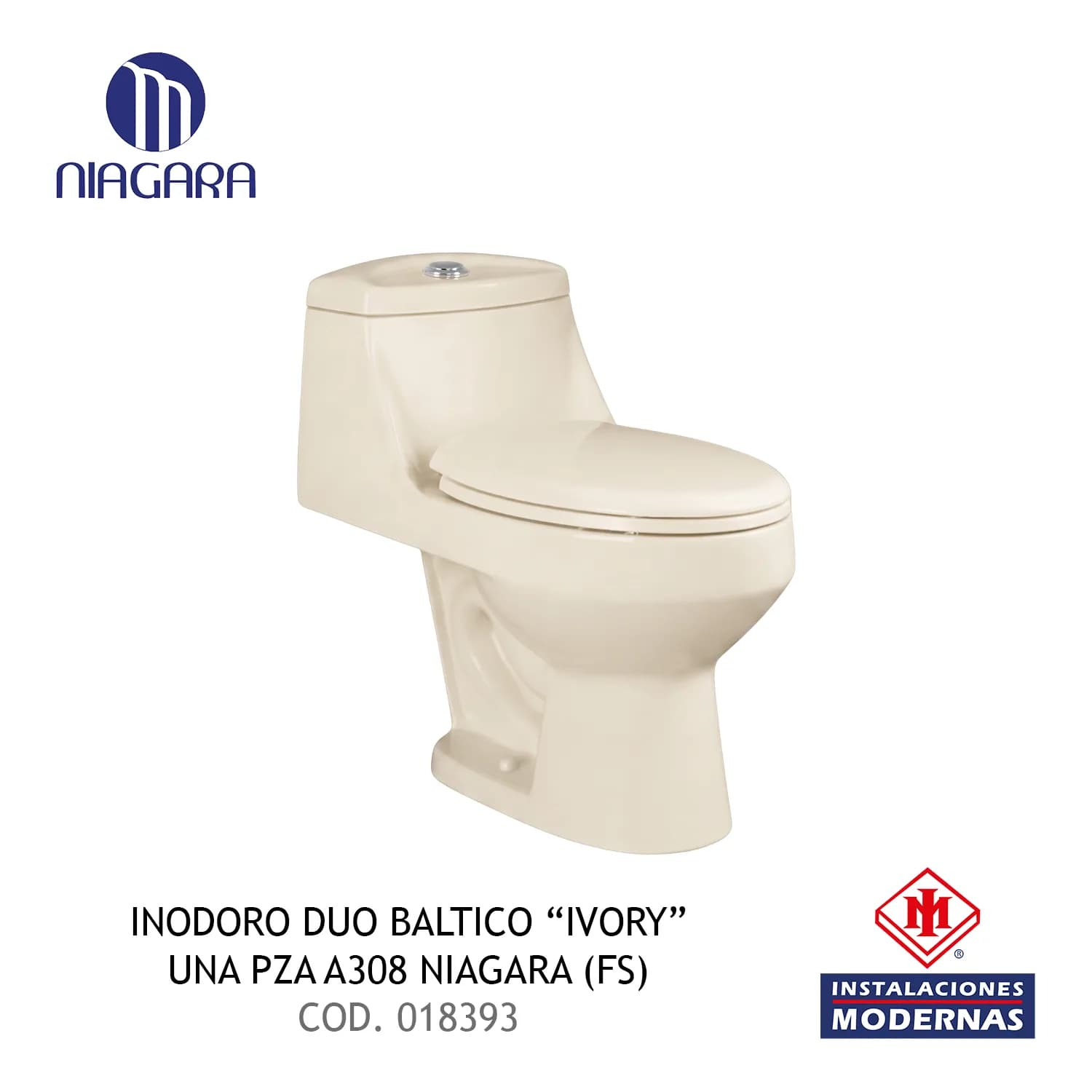 INODORO DUO BALTICO IVORY UNA PZA A308 NIAGARA (FS)
