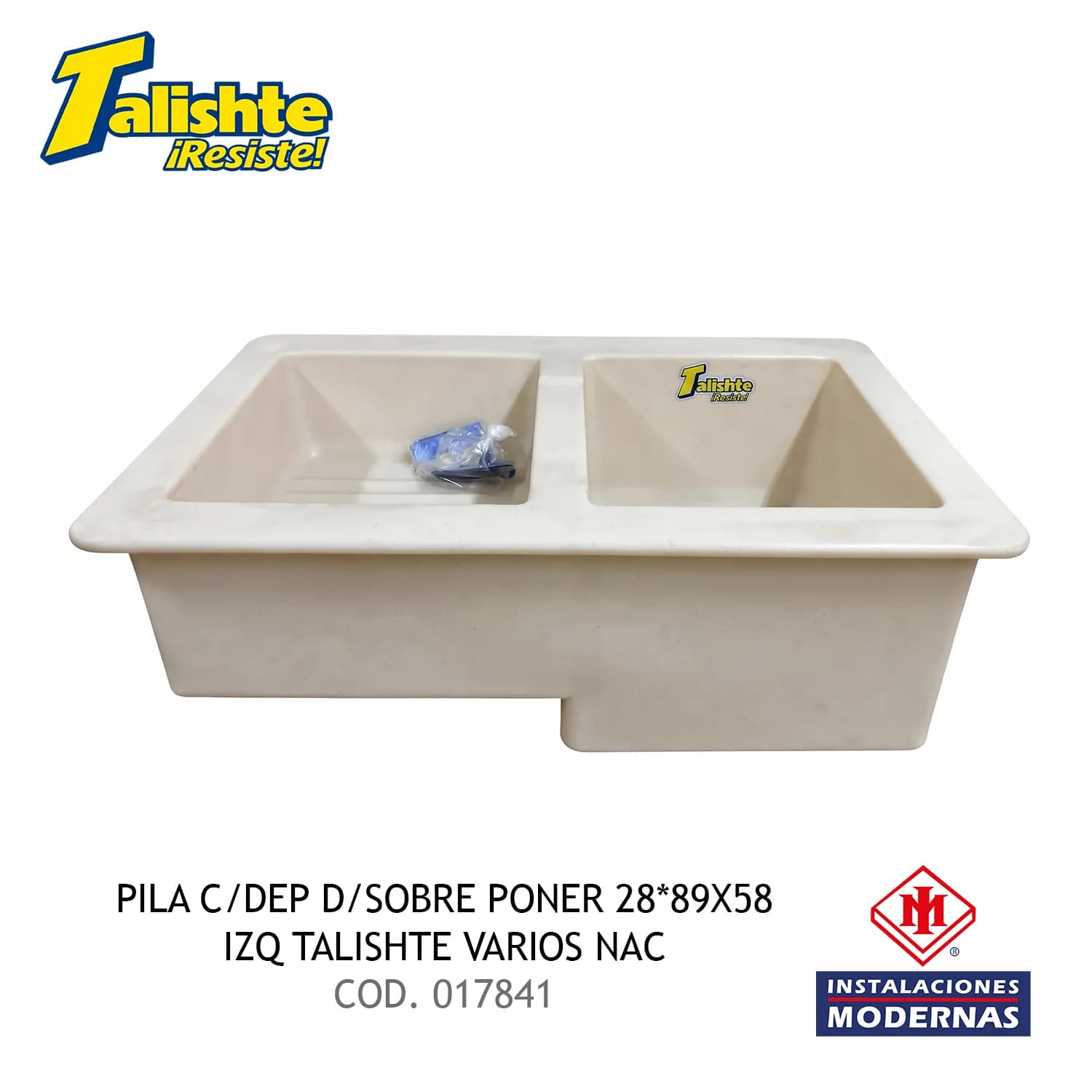 PILA C/DEP D/SOBRE PONER 28*89X58 IZQ TALISHTE VARIOS NAC