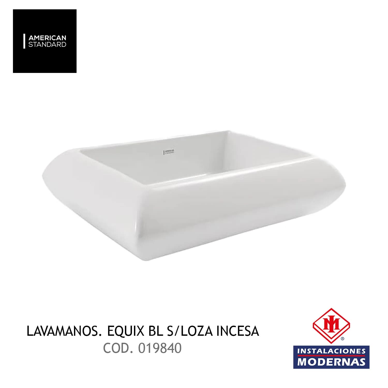 Lavamanos. EQUIX BL S/LOZA INCESA