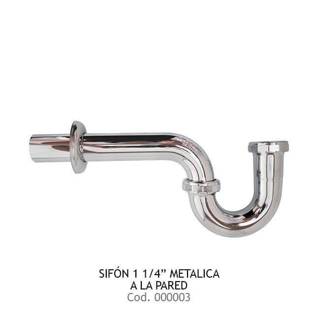 SIFON 1 1/4"  METAL  PARED JAM