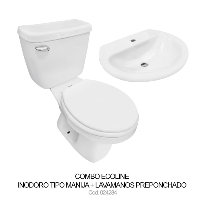 COMBO ECOLINE RED+Lavamanos. ECOLINE EQUIPADO LLAVE SENCILLA S/PEDESTAL