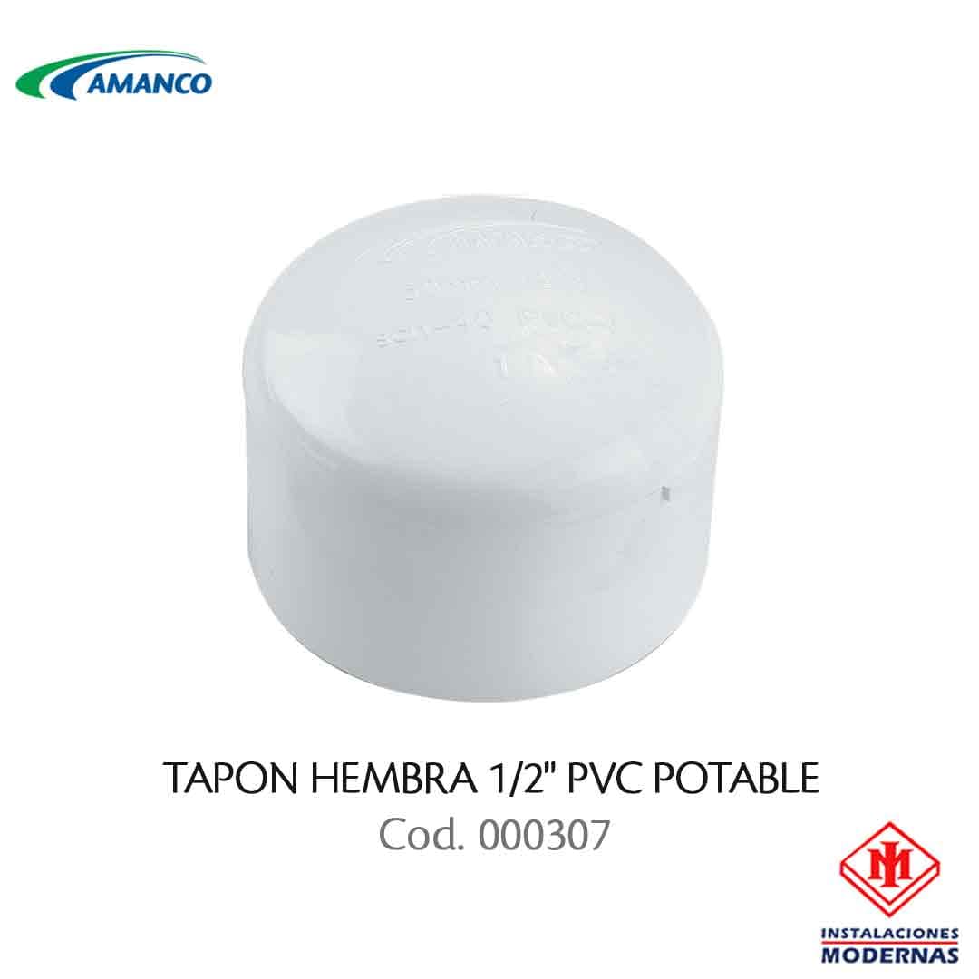 TAPON HEMBRA  1/2" PVC POTABLE