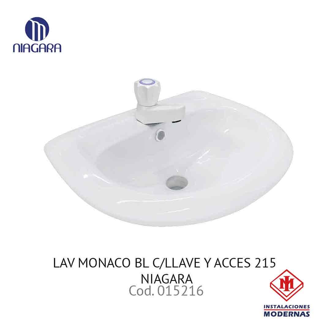 Lavamanos MONACO BL C/LLAVE Y ACCES 215 NIAGARA