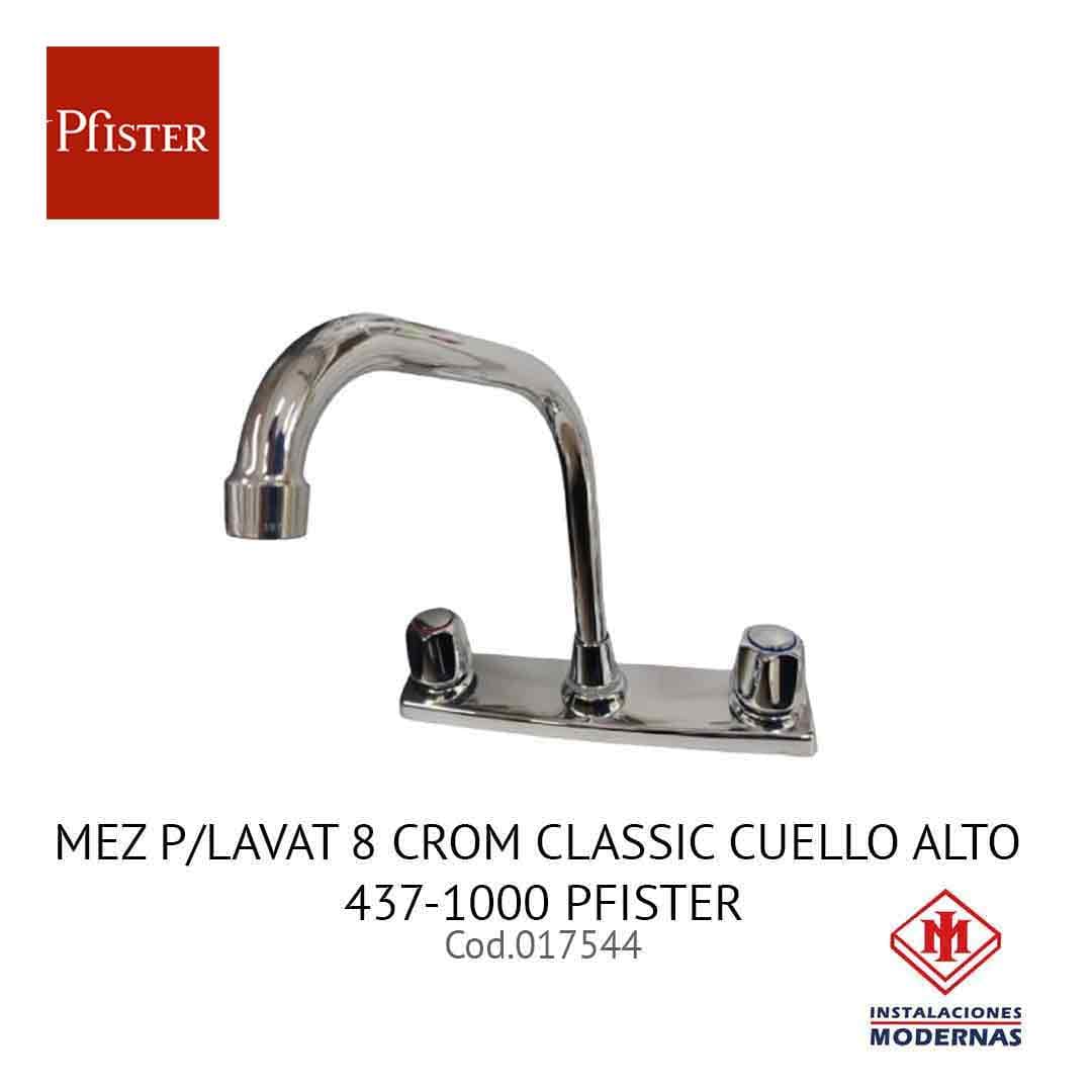 MEZ P/LAVAT 8 CROM CLASSIC CUELLO ALTO 437-1000 PFISTER