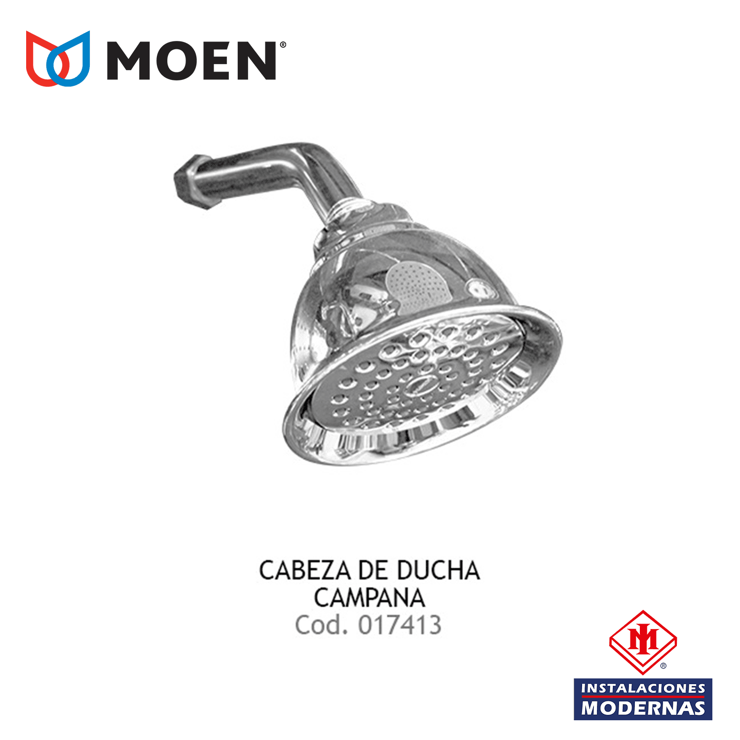 CABEZA DE DUCHA CAMPANA MOEN FLO MOEN