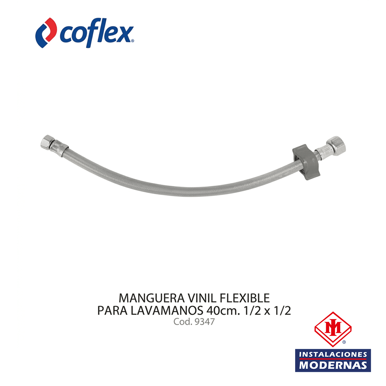 MANG VINIL FLEX 40CM 1/2X1/2 P/Lavamanos COFLEX
