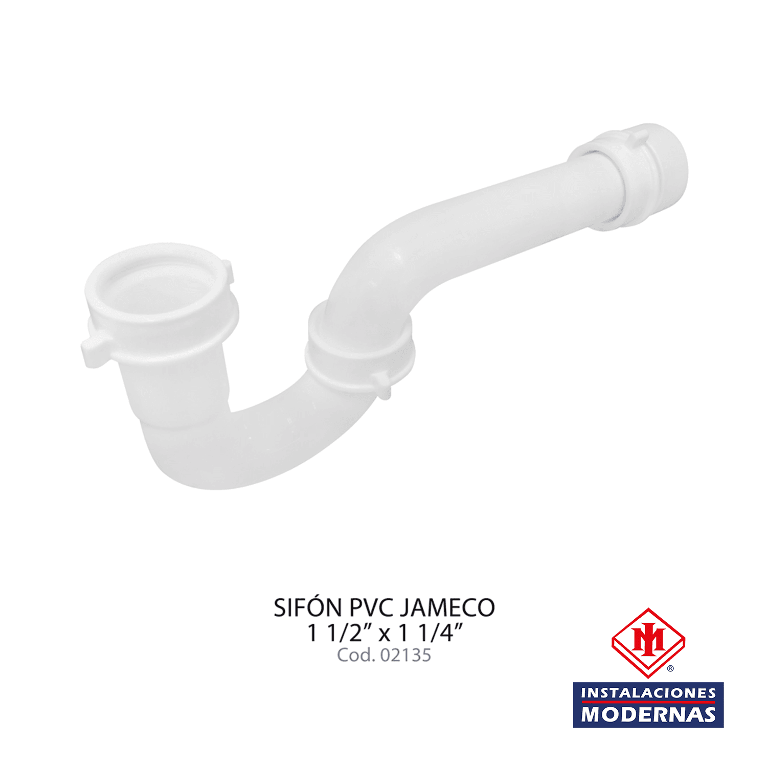 SIFON 1 1/2X 1 1/4" PVC JAMECO
