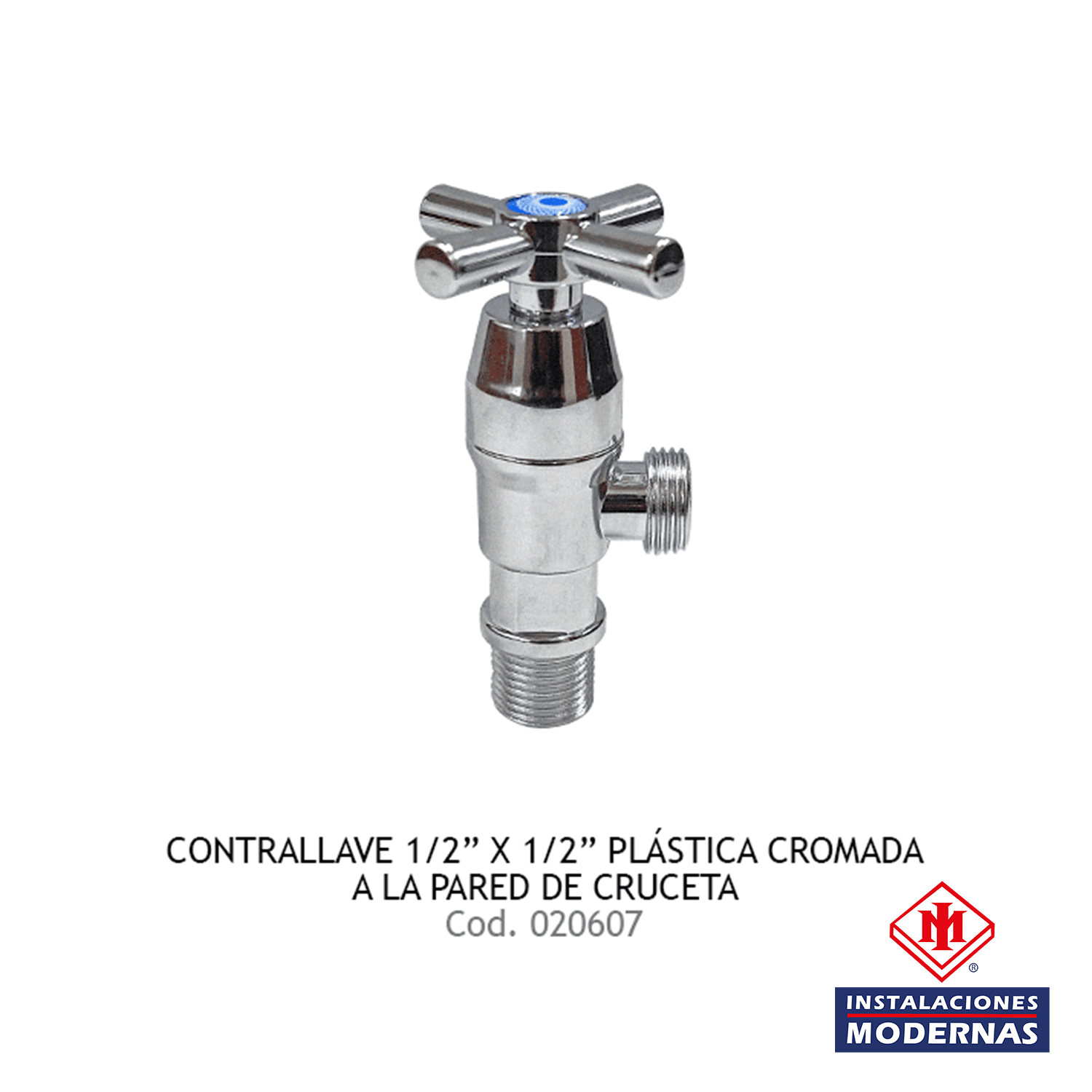 CONTRALLAVE1/2"X1/2" A LA PARED CRUCE CROM AV-1804
