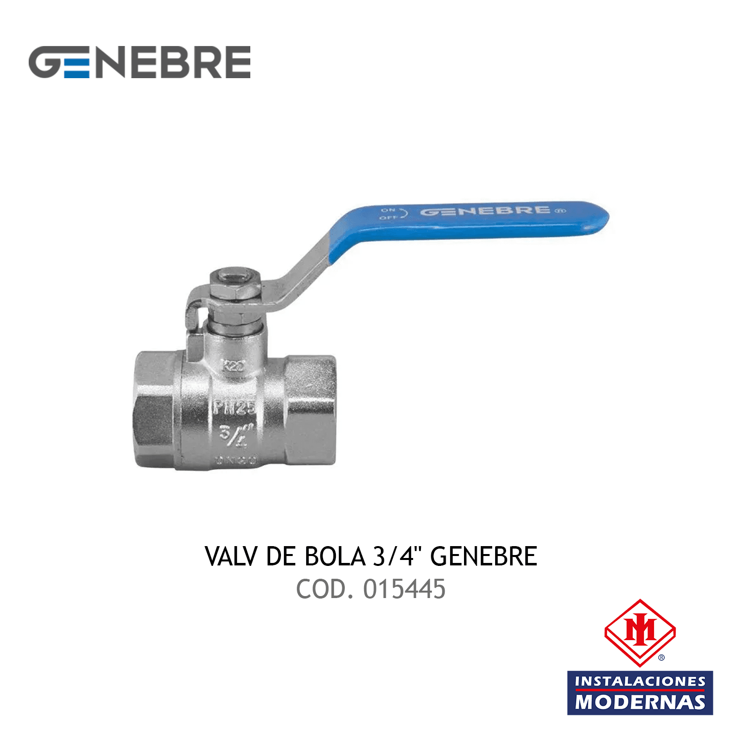 VALV DE BOLA 3/4" GENEBRE