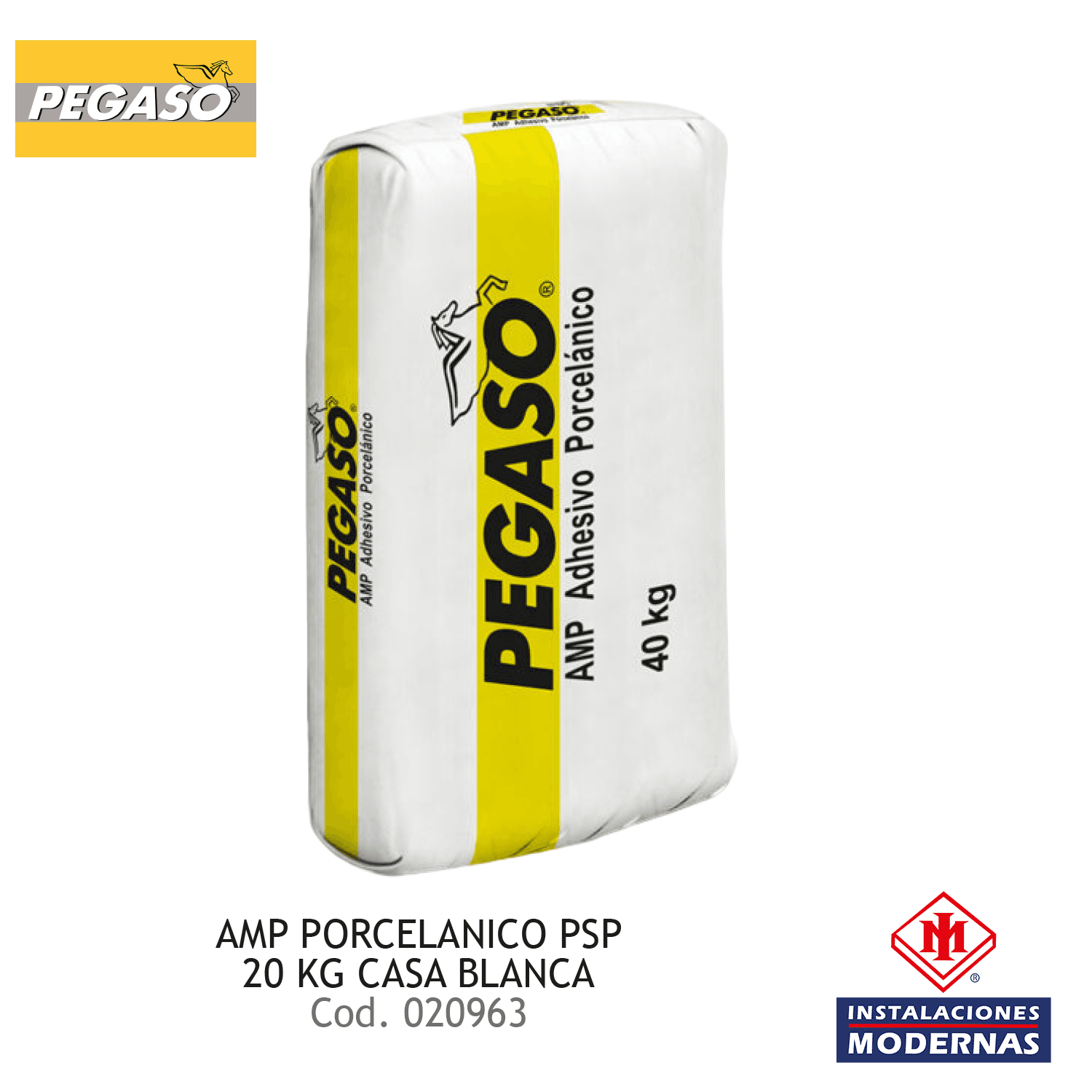 AMP PORCELANICO PSP 20 KG CASA BLANCA