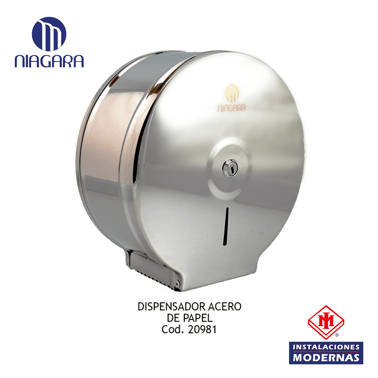 DISPENSADOR P/PAPEL HIGIENICO ACERO INOX NIAGARA KW-7300