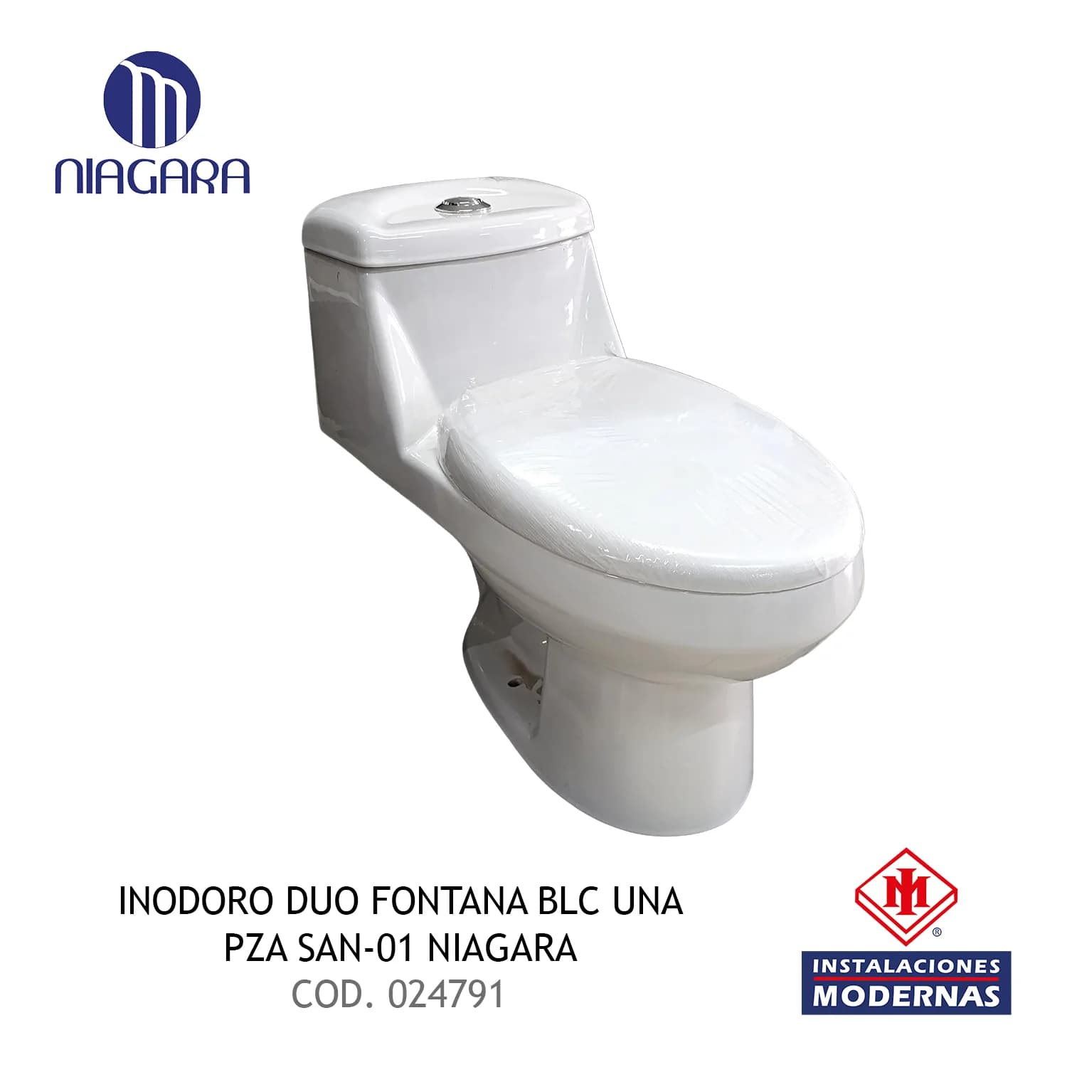 INODORO DUO FONTANA BLC UNA PZA SAN-01 NIAGARA